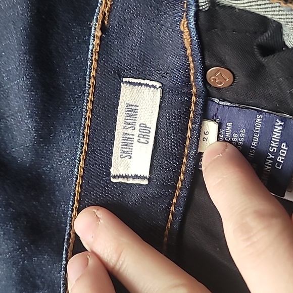 Madewell Skinny Skinny Crop Dark Wash Jeans - Picture 6 of 7